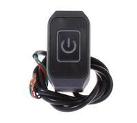 Interruptor De Motocicleta Interruptor De Botón 12 V Para Manillar Motocicleta Universal Para Control Presión Estrella Eléctrica Resistente Al Agua(White)