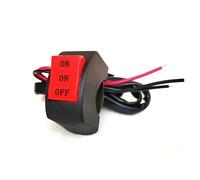 Interruptor De Motocicleta Interruptor De Control Motocicleta Foco Faros Antiniebla Botón Manillar Accesorios Electrónicos Retro(Red 3line)