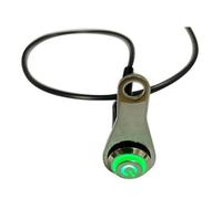Interruptor De Motocicleta Interruptor De Encendido Y Apagado Motocicleta Mano Aleación Aluminio Resistente Agua 12 V Luz Antiniebla Botón Bocina Para Moto(Green)