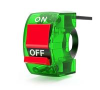 Interruptor De Motocicleta Interruptor De Encendido Y Apagado Universal Para Manillar Motocicleta 3 Cables Con Luz LED Para Moto ATV Bicicleta CC 12 V/10 A(Green)