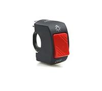 Interruptor De Motocicleta Interruptor Encendido/apagado 22 Mm Motocicleta Botón Pulsador 12 V Conector Para Manillar ATV Bicicleta Electrónica Scooter Y(Red)