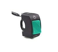 Interruptor De Motocicleta Interruptor Encendido/apagado 22 Mm Motocicleta Botón Pulsador 12 V Conector Para Manillar ATV Bicicleta Electrónica Scooter Y(Green)