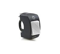 Interruptor De Motocicleta Interruptor Encendido/apagado 22 Mm Motocicleta Botón Pulsador 12 V Conector Para Manillar ATV Bicicleta Electrónica Scooter Y(Gray)