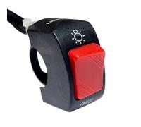 Interruptor De Motocicleta Interruptor Motocicleta Botón Control Encendido Apagado Montaje En Manillar Luz Señal Faro Interruptores Modificados Accesorios(Red)