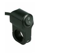Interruptor De Motocicleta Interruptores De Control Motocicleta Piezas Tres Líneas Botón Interruptor Manillar Accesorios Electrónicos(Black 2 line)