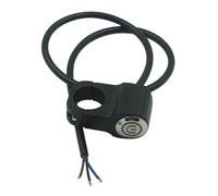 Interruptor De Motocicleta Interruptores Motocicleta 22 Mm Y 24 Para Manillar Luces Emergencia Freno Antiniebla Encendido Apagado Con Indicador(22mm(Red))