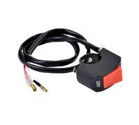 Interruptor de motocicleta, pulsador 22mm, conector botón encendido/apagado, manillar para, Scooter electrónico ATV Pulsador de arranque moto
