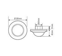 Interruptor de movimiento compacto ESYLUX (completo) - EP10425783