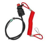 Interruptor de Muerte del Motor de 70 cm Compatible con el Motor de la embarcación de Motocicleta Motor Marino ATV Quad Yacht Lanyard Stop Interruptor(B)
