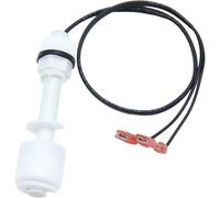 Interruptor de nivel de flotador para máquinas de hielo: construcción de PP, montaje vertical, rango de funcionamiento de -20 ° C a 80 ° C, precisión de ± 0.3 mm, sensor de nivel de agua para máquinas