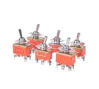 Interruptor de palanca, 15 A, 250 V, SPST, 2, 4, 6 terminales, encendido y apagado, tapa impermeable con bloqueo automático(E-TEN1122)