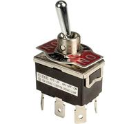 Interruptor de palanca 2 x On/Off/On SCI R13-29E-01-HPH 250 V/AC 10 A de enganche 1 pc(s)