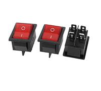 Interruptor de palanca, 3 piezas, 15 A, control eléctrico, 250 V/20 A, 125 V CA, 4 pines, DPST, encendido/apagado, interruptor basculante a presión for barco