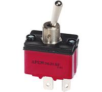 Interruptor De Palanca APEM 3639NF/2, SPDT, Encendido-Apagado-Encendido 250V, 6A