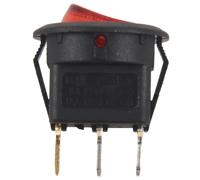 Interruptor de palanca bipolar ON OFF rojo 3 pines 20 mm