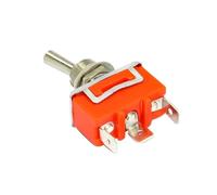 Interruptor de palanca de 15 A y 250 V, interruptor de pulgar electrónico SPST SPDT DPDT, joystick de potencia, tapa impermeable(1322P ON-OFF-ON,Momentary)