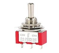 Interruptor de palanca de 3/6 pines ON-OFF-ON/ON-ON -102 103 202 203 Unipolar de doble tiro(3Pin ON-OFF-ON)