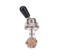 Interruptor de Palanca de 3 de Metal Duradero para Guitarra Elctrica Estilo LP con Apariencia Pequea y Exquisita y Fcil Instalacin (SILVER