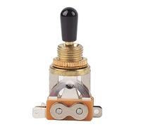 Interruptor de Palanca de 3 de Metal Duradero para Guitarra Elctrica Estilo LP con Apariencia Pequea y Exquisita y Fcil Instalacin (GOLD