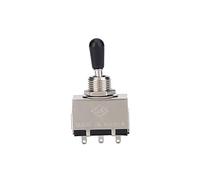 Interruptor de palanca de 3 vías para guitarra eléctrica, selector de pastillas de metal con perilla de punta de latón para guitarra eléctrica estilo Les Paul