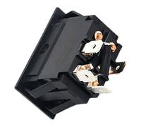 Interruptor de Palanca de 6 Pines, Acción Momentánea, Negro | Diseño Oscilante Intuitivo, Plástico Resistente, para Sistemas de Nivelación Rv y Gatos Eléctricos Suburbanos