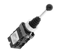 Interruptor de Palanca de Mando 4NO, 1 Pieza XD2PA14 Interruptor de Palanca de Mando con Bloqueo de 4 Posiciones con Cubierta de Goma para Control Industrial AC 50 Hz y Circuitos