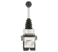 Interruptor de palanca de mando bloqueado de 2 posiciones 2NO, reemplazo de interruptor de palanca de mando momentáneo compatible con XD2PA12 220V/380V Joystick de retorno por resorte