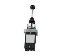 Interruptor de palanca de mando oscilante de retorno de resorte de 4 posiciones 4NO XD2PA24CR, panel de control industrial compatible con montaje de 22 mm, barra de 65 mm, color negro