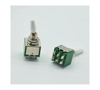 Interruptor de palanca de trípode KNX1*2, 5 unidades, 6 pines, 2 posiciones, 6 mm, 2 A, 250 V, 6 A, 125 V CA