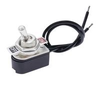 Interruptor de palanca estándar precableado de encendido/apagado CA 3 A, 250 V, 6 A, 125 V con cable KNS-1, contactos SPST, equipo eléctrico(DVPEN01-SL)