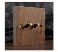 Interruptor de Palanca, Interruptor de Pared de 1 vía/2 vías, 3 Unidades, 2 vías, diseño Antiguo, Placa de Madera, Estilo Industrial, Enchufe de Interruptor de luz, Madera Maciza, latón(2gang 1way)