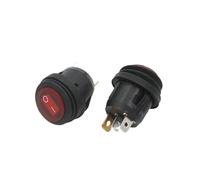 Interruptor de palanca KCD1, tipo barco, basculante, 2/3 pies, 2 engranajes, con forma de barco, alta corriente, microinterruptor electrónico, 5 unidades(KCD1-D)
