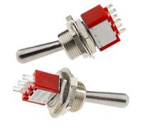 Interruptor de palanca mini T80-T Z1 de mango largo grande de 12 mm, 5 A, 125 V CA, 1 unidad(T8012A MOM-OFF-MOM)