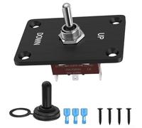 Interruptor de palanca momentáneo, 3 pines (encendido) apagado (encendido), clasificado para aplicaciones de 12 V con accesorios de montaje