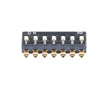 Interruptor de palanca SMD de 5 piezas, paso de 2,54 mm, DSIC02LSGET, DSIC0 LSGET, alta presión, 10/9/8/7/6/5/4/3/2/1 posiciones, código de bits(DSIC07LSGET)