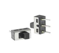 Interruptor de palanca SS12D10 SS12D11, 3 pines, patas rectas, 1P2T, manija de 5 mm de altura, separación de 4,7 mm, 3 A, 250 V, 1 unidad