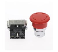 Interruptor de parada de emergencia con cabezal de hongo rojo XB2, 22 mm, 10 A/415 V, XB2-542, XB2-545(NO)