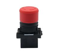 Interruptor de parada de emergencia de hongo XB2-ES442 de 22 mm, interruptores de botón rojo NC, 600 V, 10 A