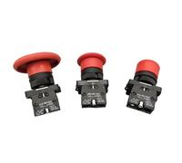 Interruptor de parada de emergencia en forma de hongo rojo, 22 mm, XB2-ES542, XB2-ES442, XB2-ES642, interruptores de botón pulsador NC, 10A/415V