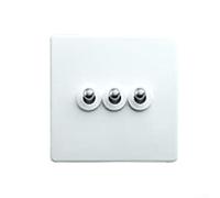 Interruptor de pared de acero inoxidable galvanizado multicapa con material resistente al fuego y componentes de bronce fosforado de estaño para un control seguro de iluminación(1)