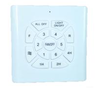 Interruptor de pared de control remoto de 6 velocidades para ventilador compatible con techo para luces de ventilador con rotación hacia adelante y hacia atrás