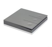 Interruptor de pared inalámbrico, banda 1/2/3, transmisor remoto RF 433MHz, control de 10 A CA 85 V-250 V, tiras de luz nocturna fluorescente para automatización de iluminación del hogar (gris 3)