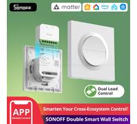 Sonoff Interruptor de parede Duplo 2 canais Matter WiFi (Série Fusion) - Sonoff Orb-MW2 (MINI-2GS-E)