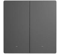 Interruptor de pared inteligente M5 WiFi de 2 canales (gris) - SONOFF