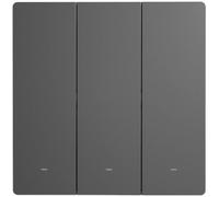 Interruptor de pared inteligente M5 WiFi de 3 canales (gris) - SONOFF