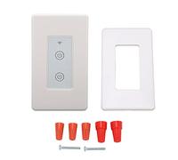 Interruptor de pared inteligente Panel de cristal táctil de 2 bandas compatible con control de voz interruptor de luz inalámbrico AC100-240V
