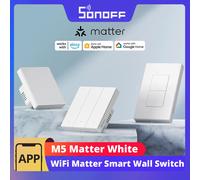Sonoff M5-2C-86W Interruptor duplo (2 Gang) Smart WiFi de encastrar - Branco