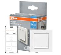 Interruptor de pared OSRAM SMART+ WiFi Matter, 1 canal, 10AX, IP20, blanco, interruptor de relé, montaje empotrado, 27 mm
