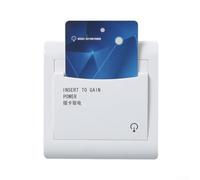 Interruptor de Pared PC para Hoteles Ahorro Energético(3-wire) | Material PC para robusto, resiste uso diario, entornos ocupados, durabilidad superior, instalación fácil