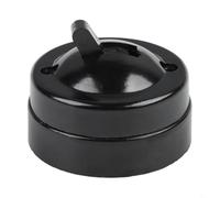 Interruptor de pared redondo retro de un solo control con estilo clásico para el hogar o el hotel, uso de montaje en pared compatible con voltaje de 220 250 V y corriente de 1 A